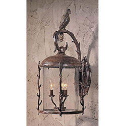 Aviary Outdoor Wall Light with Rust Patina Finish
