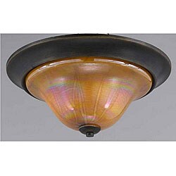 La Perla 3-light Harvest Bronze Flush Mount Pendant
