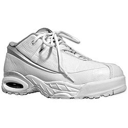 Iron Age White Leather Athletic Steel-toe Shoes