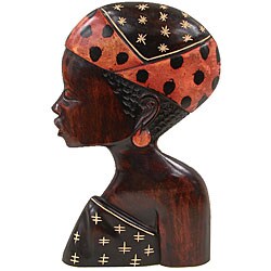 Carved Ohemaa Wall Hanging (Ghana)