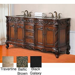 Trentino Birch Double Sink Bathroom Vanity