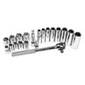 3/8-inch Drive 20-piece Fractional Socket Set