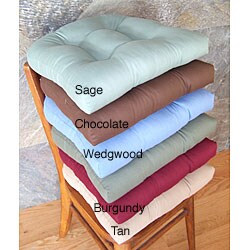 Brushed Twill No-Slip Chair Pad (Set of 4)