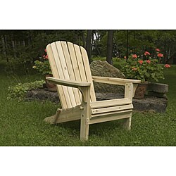 Folding Rolled Front Cedar Adirondack Chair