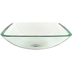 Fontaine Square Vessel Sink with Drain Assembly