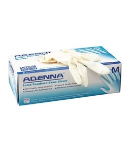 Latex Powdered Exam Gloves, Ergonomically Designed, Small (Box of 100)
