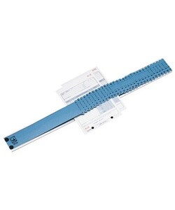 All-Purpose Sorter, 2-1/2''x23-1/2''x3/4'', Sky Blue/Platinum (Each)