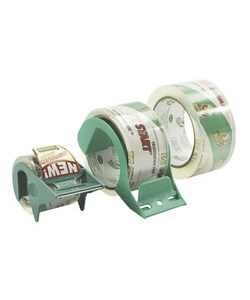 Carton Sealing Tape, 2''x22-1/5 Yds, Clear With Dispenser (Roll)