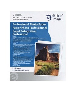 Professional Photo Paper, White (Pack of 25)