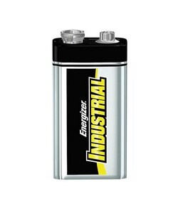 Eveready Energizer Industrial Alkaline Battery, 9 Volt