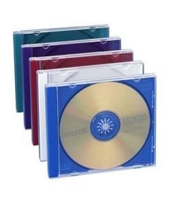 CD Jewel Cases, Clear/Black