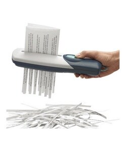Personal Shredder, Battery Powered, Hanging Strap (Each)