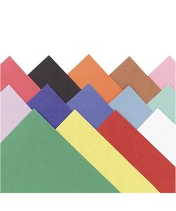 Construction Paper, Smooth Texture, 9''x12'', Assorted Colors (Pack of 50)