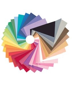 Peacock 100 Sulphite Construction Paper, 12''x18'', Assorted (Pack of 50)