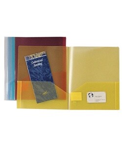 Transparent 2-pocket Portfolio, 60 Sht Capacity (pack of 5)