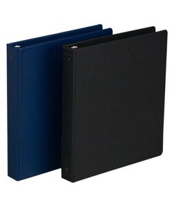 3-Ring Binder, 1-1/2'' Capacity, 8-1/2''x11'', Black (Each)