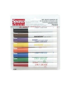 Dry Erase Marker Set, Chisel Tip, 4 Colors (Each)