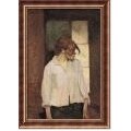 Henri Toulouse-Lautrec Rosa La Rouge Framed Canvas