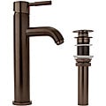 Fontaine Brushed Bronze Vessel Faucet with Drain