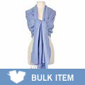 Himalaya Trading Co. Pashmina and Silk Pale Blue Shawl (Pack of 6)