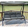 Tan Three-seater Patio Swing