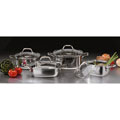 Stainless Steel 8-piece Square Cookware Set