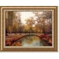 Diane Romanello Weeping Willows Framed Art Print
