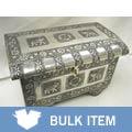 Set of 2 Embossed Elephant Jewelry Box (India)