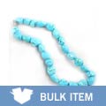 Turquoise necklace with natural finished stone beads. (case of 2)