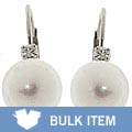 14k Gold Diamond Cultured Akoya Pearl Earrings (Case of 2)
