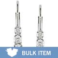 14k White Gold 1/4ct TDW Diamond Earrings (Case of 3)