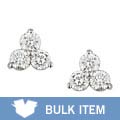14k White Gold 1/4ct TDW Diamond Earrings (Case of 3)