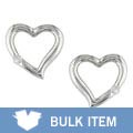 14k White Gold Diamond Heart Earrings (Case of 3)