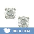 14k Gold 1/10ct TDW Diamond Solitaire Earrings (Case of 3)