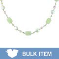 Cultured FW Pearl Peridot & Quartz Bead Necklace (Case of 3)