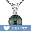 14k Gold Diamond Cultured Tahitian Pearl Pendant (Case of 2)