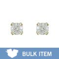 14k Gold 1/10ct TDW Diamond Solitaire Earrings (Case of 5)