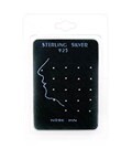 Round 925 Sterling Silver Ball Nose Pins (Set of 20)