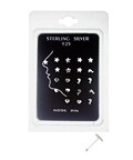Assorted 925 Sterling Silver Nose Bones (Case of 20)