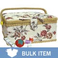 Classic Sewing Basket with Accessories (Case of 6)