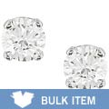 14k White Gold 1/4ct TDW Diamond Solitaire Studs (Case of 3)