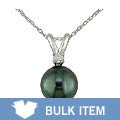14k Gold Cultured Tahitian Pearl Diamond Pendant (Case of 3)