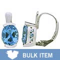 14k White Gold Blue Topaz Earrings (Case of 3)