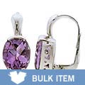 14k White Gold Amethyst Earrings (Case of 3)