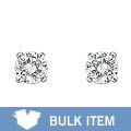 Platinum 1/3ct TDW Round Diamond Stud Earrings (Case of 3)