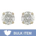 14k Gold 3/4ct TDW Diamond Solitaire Earrings (Case of 2)