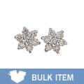 14k White Gold 1/3ct TDW Diamond Flower Earrings (Case of 3)