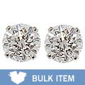 14k White Gold 3/4ct TDW Diamond Solitaire Earrings (Case of 2)