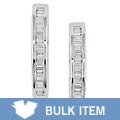 14k White Gold 1/3ct TDW Diamond Hoop Earrings (Case of 3)