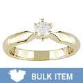14k Yellow Gold 1/4ct TDW Diamond Solitaire Ring (Case of 3)